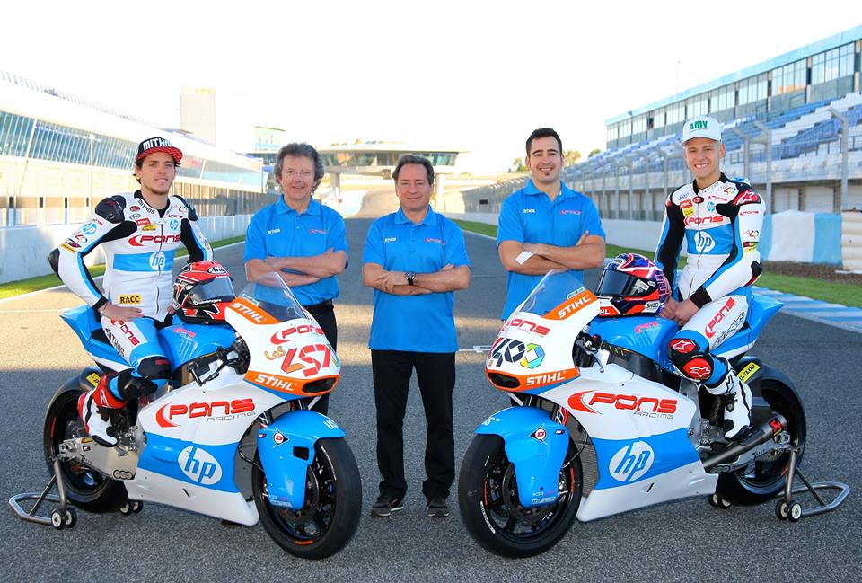 El Pons Racing pinta de azul el Mundial de Moto2