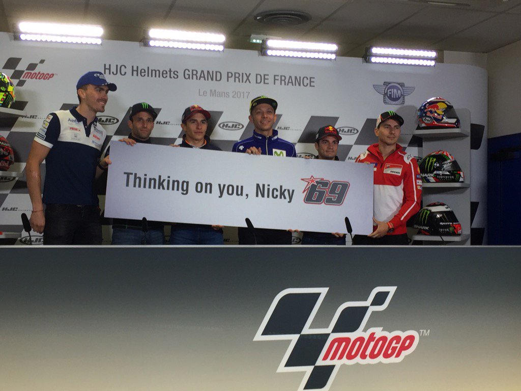 El apoyo a Hayden y la nueva pista centran la rueda de prensa de MotoGP de Le Mans